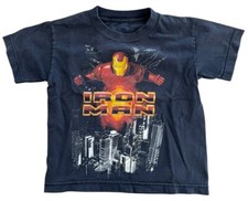 Iron Man T-Shirt Boys Youth Size Medium Black