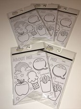 Lot Of 150 Paper Accents About Me Name Tags For Kids 5 Packs 30 Per