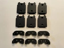 12 piece Black  Dewalt 20V accessories pack, 6 Tool Holders + 6 Battery Holders