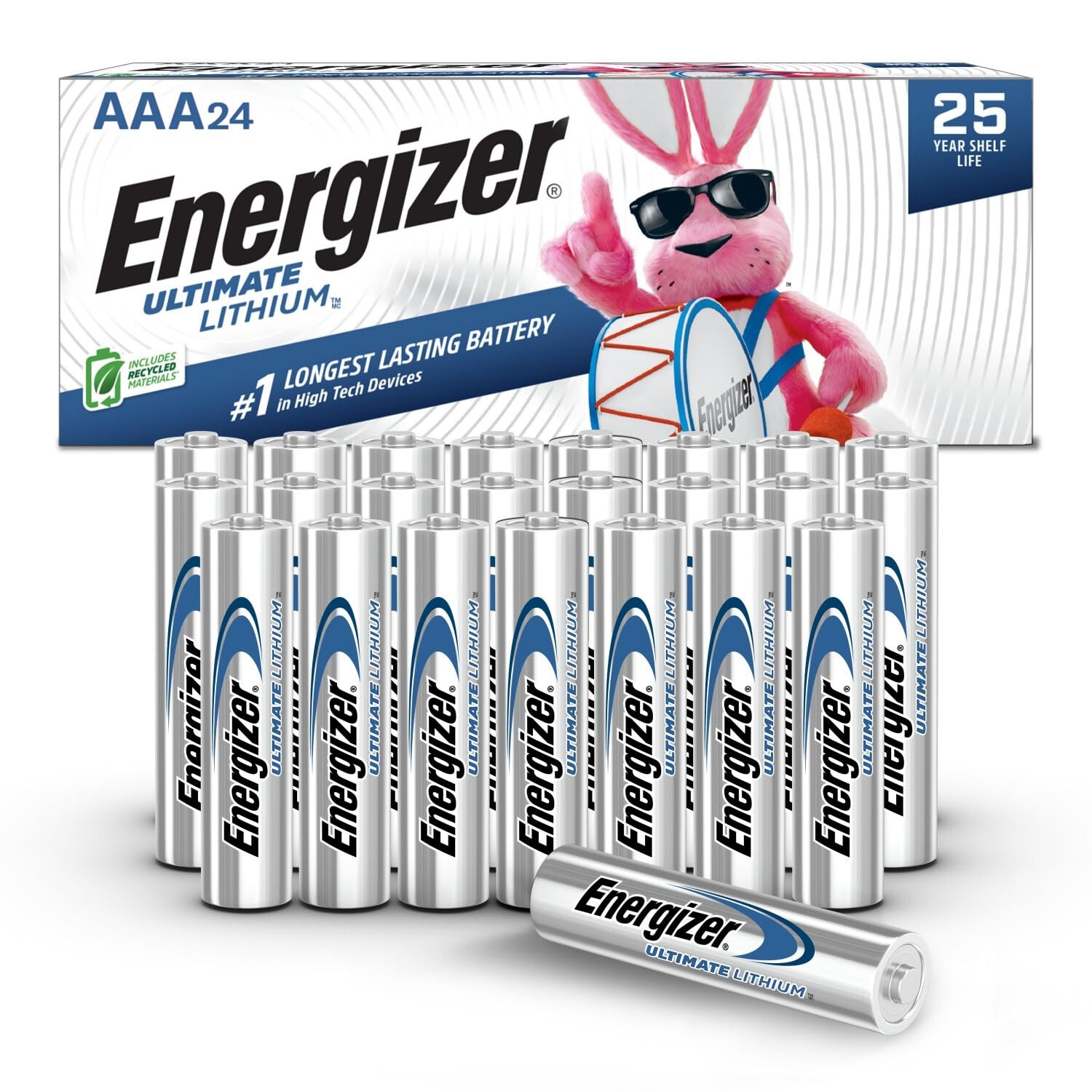 Energizer AAA Batteries, Ultimate Lithium Triple A Battery, 24 Count-image