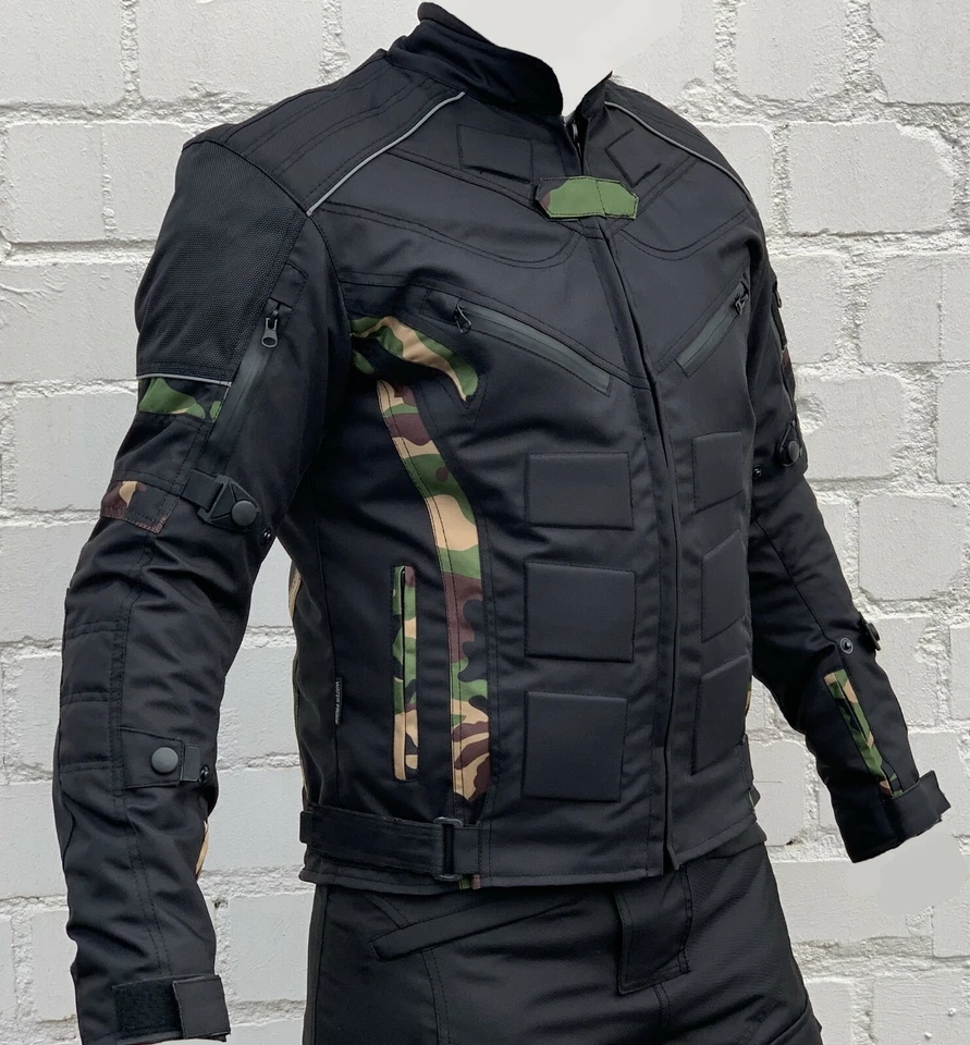 MOTORRADKOMBI ZWEITEILER -JACKE + HOSE TEXTIL -MIT HERAUSNEHMB. PROTEKTOREN QUAD - Bild 2 von 4