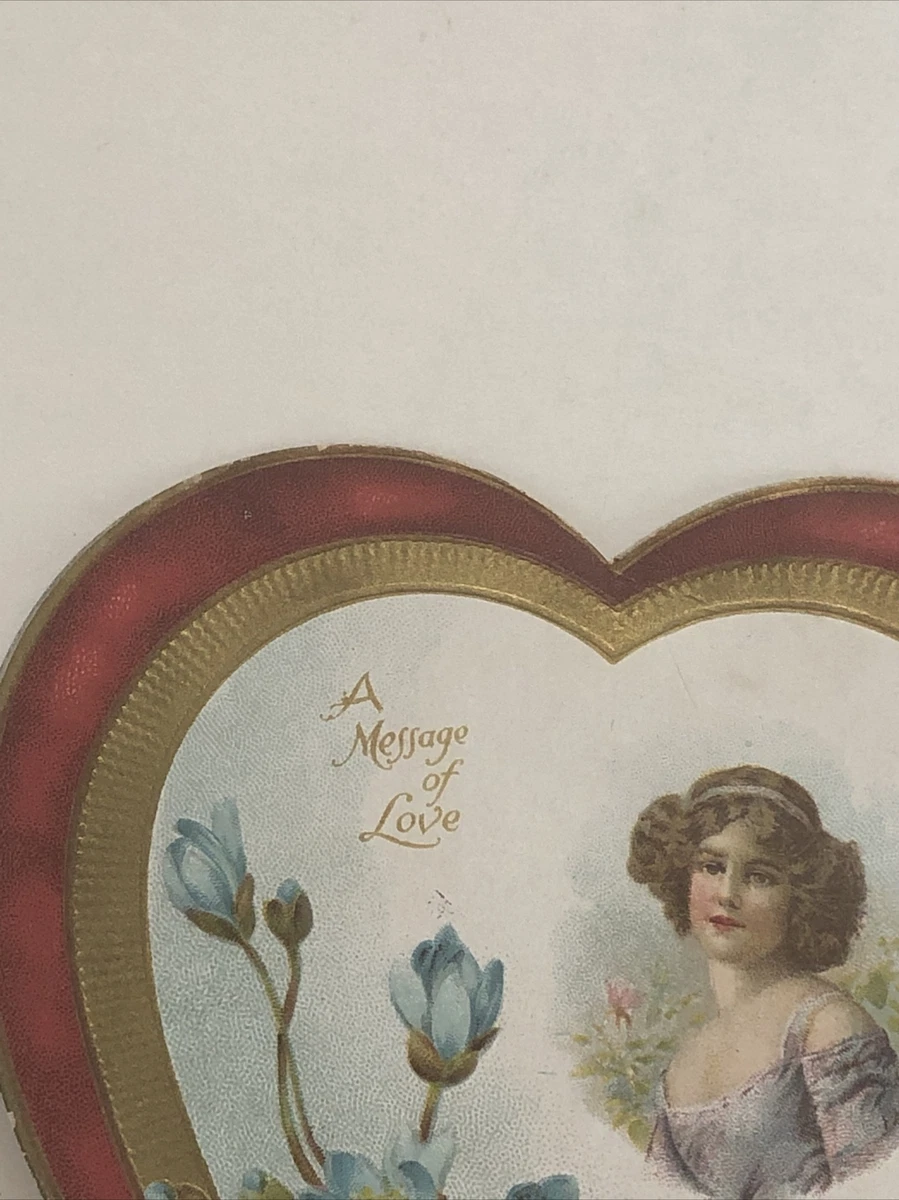 38 Vintage Valentine Valentines Day Card A Message Of Love | eBay