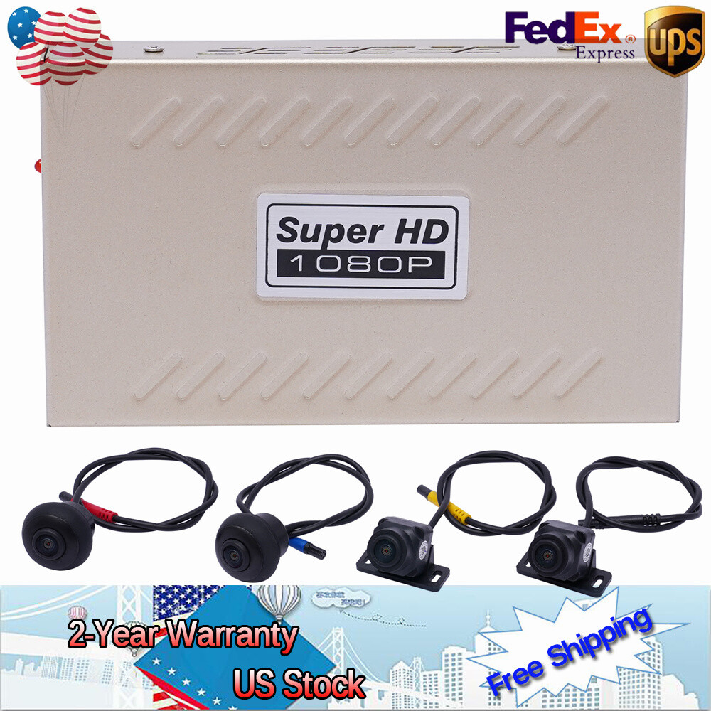 HD Car 360 Bird View Surround System DVR Record Backup Camera
