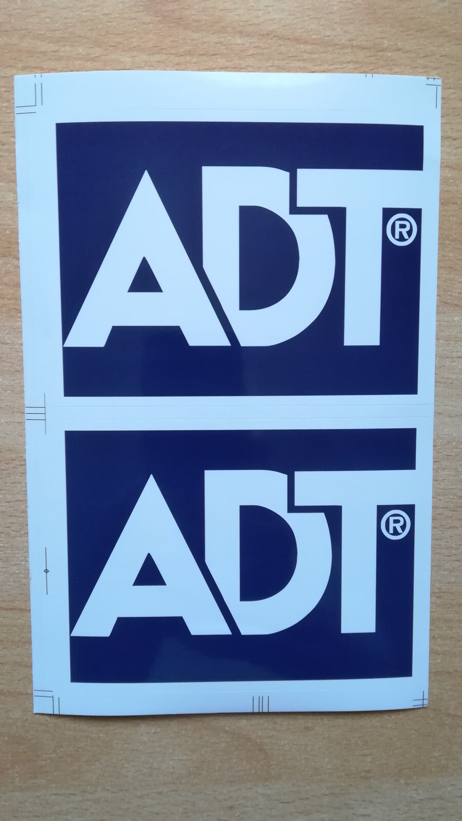 Pair (2) Replacement ADT Logo Alarm Bell Box Stickers eBay