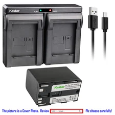 Kastar Battery Dual Charger for Canon BP-970G BP-945 & Canon MV20 MV20i MV100