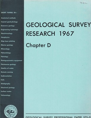 Geological Survey Research 1967, Chapter D