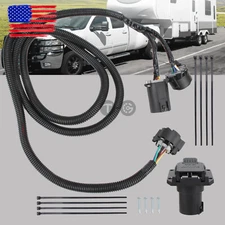 7 Pin Trailer Wiring Harness Extension Connectors Truck Bed 7 Way RV Wiring Plug