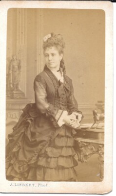 Foto CDV Esther Chevalier Mezzosopran Oper Comique Liebert Paris 1870
