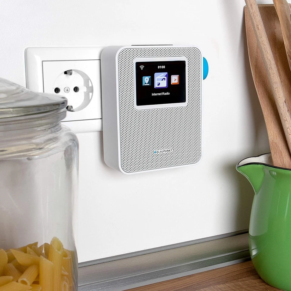 Blaupunkt PIB 100 Steckdosenradio WLAN UKW Bluetooth Farbdisplay Weiß, NEU - Bild 3 von 4