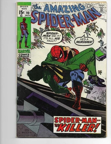 Amazing Spider-Man 90 1970 Marvel Comics VG+ 4.5 *See Description* Gwen Stacy