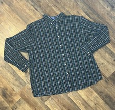 Chaps Men's Multicolor Plaid Easy Care Long Sleeve Button-Down Shirt XXL 