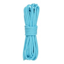 11 Yard Leather Cord, 5.5mm Round Braided Leather Strips, Sky Blue