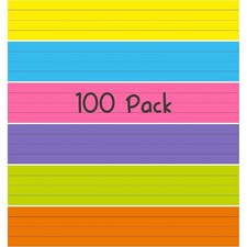 Ruled Sentence Strips 100 Pack Lined Paper Strips for Handwriting Practice