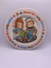 VINTAGE ONEIDA DELUXE 1969 CHILDREN'S PLATE RAGGEDY ANN  ANDY