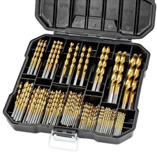 M35 Cobalt Drill Bit Set for Hardened Metal & Stainless Steel 99Pcs Tri-Flat