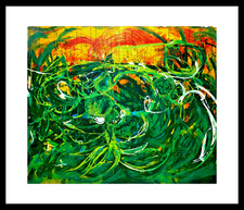 MARIO SCHIFANO-  SERIGRAFIA MATERICA        CM 120 X 100