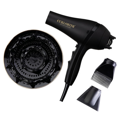 Curlsmith Defrizzion Hair Dryer - for Curly Hair W/Extra Large 8'' Diffuser for F