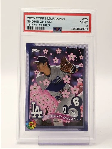SHOHEI OHTANI 2025 TOPPS MURAKAMI MLB TOKYO SERIES DODGERS PSA 9 Q2161