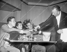 8b20-17407 candid Lawrence Tierney Gail Russell Guy Madison have champagne poure