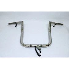 KST Kustoms Polished 1 1/2 in. Lakota Bagger 12 in. Pre-Wired Handlebars