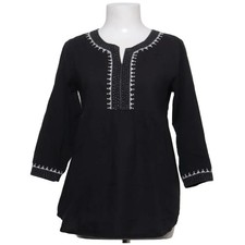 Fabindia, Tunika, Größe: S, Grau/Weiß, Baumwolle, Damen #4dK