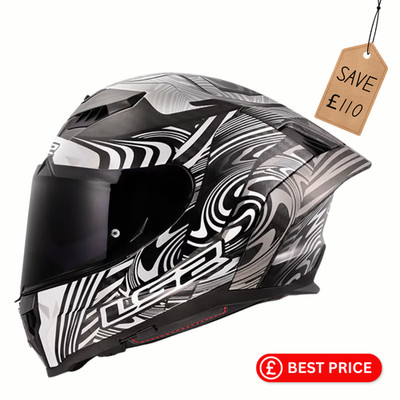 LS2 FF807 DRAGON Enthum Silver Motorradhelm GRATIS dunkles Visier & klares Pinlock