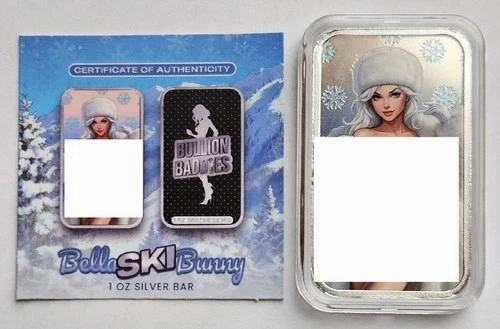 Ultra Rare 1 Of 25 Bullion Baddies Bella Ski Bunny Naughty Metallic 🔥 Series 6