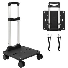 Folding Hand Truck, Lightweight Small Dolly Cart with 360  Spinner Wheels, Fo...