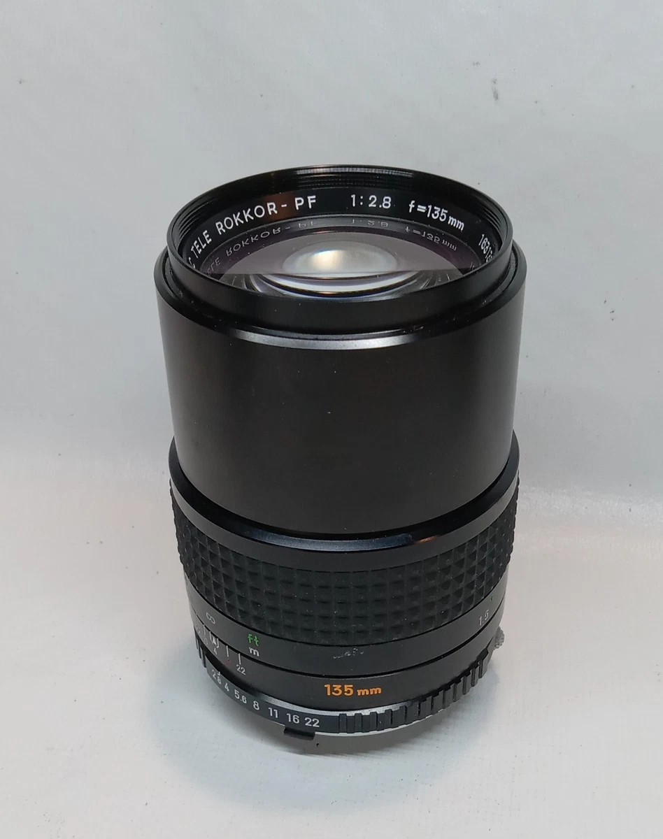 Minolta Rokkor PF 135mm Focal f/2.8 Camera Lenses for sale - eBay