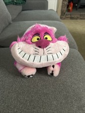 Disney Store Cheshire Cat 18" Plush Toy Stuffed Animal Alice in Wonderland Pink