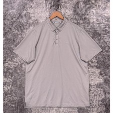 Travis Mathew Polo Shirt XL Mens Textured Check Short Sleeve Performance Golf