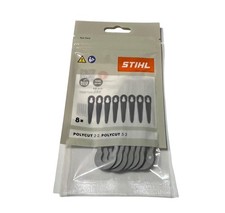 GENUINE STIHL POLYCUT 2-2 PLASTIC BLADES (SET OF 8) - 40080071000
