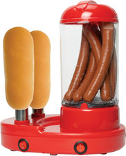 Hot Dog Maker Combination Electric Steamer and Bread Roll Heater