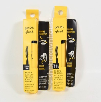 2 Got2b 2-In-1 Brow & Edge Gel With Brush 0.54 fl oz