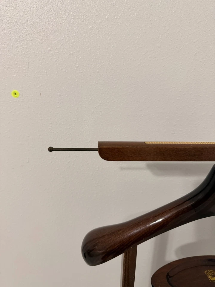 Valet/mayordomo italiano vintage de nogal de los años 50 para hombre, SPQR-excelente Foto 3 de 4