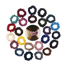 New 7PCS Soft Elegant Velvet Hair Scrunchies Elastic Hair Bands Ties Donut