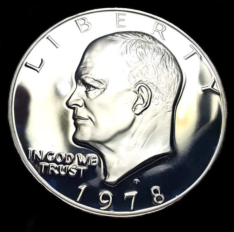 1978-S ***Eisenhower Dollar Gem Wow!!! (Mirror-like) DCAM +1 (BU) Bonus Nickel!