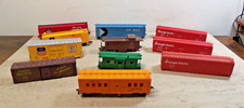 HO Lot of 11 Pacific Freight Cars and Cabooses Parts Pieces