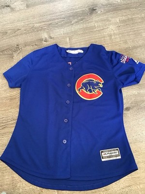 Nike #9 Javier Baez Home Jersey Youth Medium MLB Chicago Cubs Genuine  Majestic