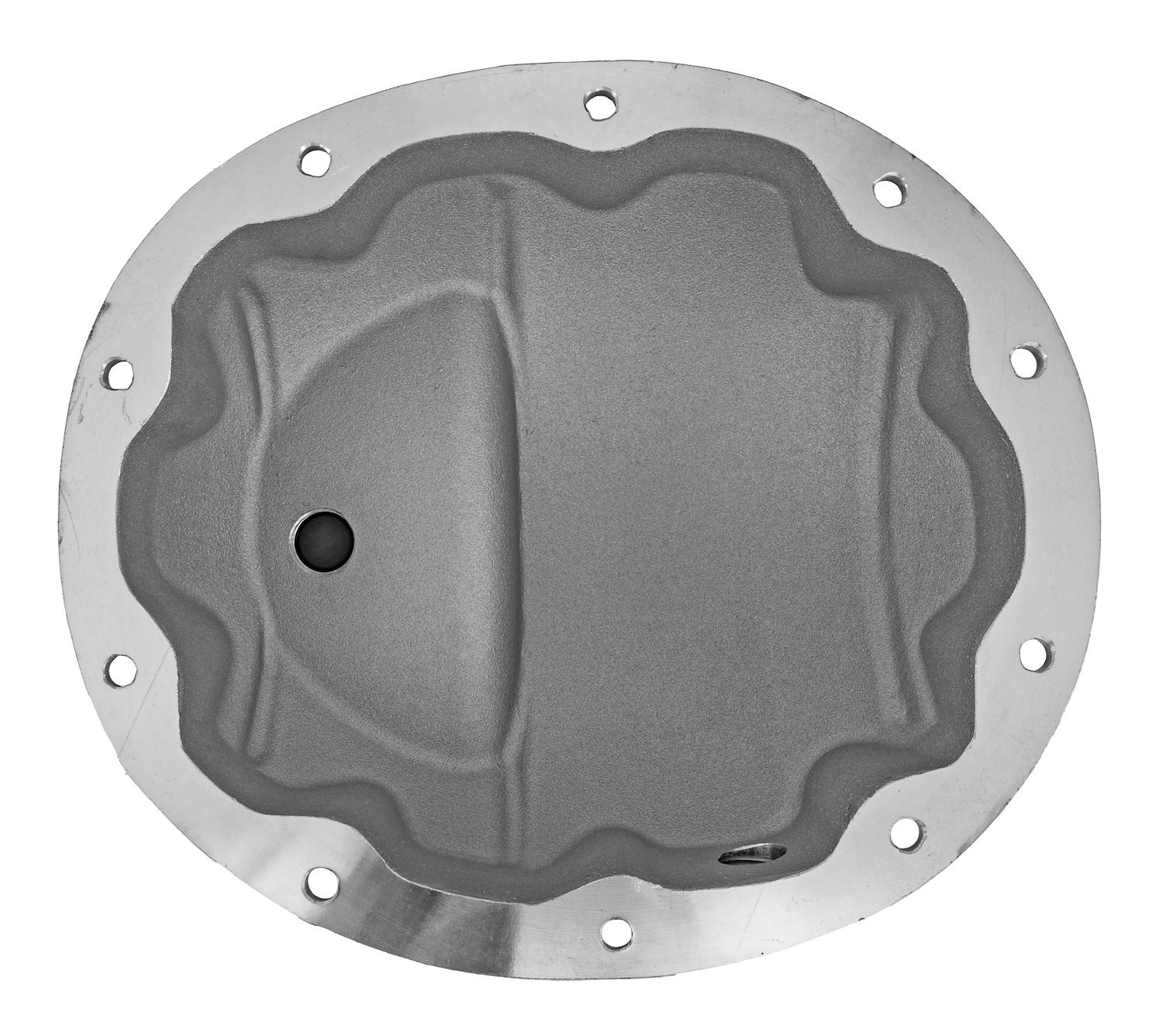 JEGS 62506 Cast Aluminum Differential Cover Dana 35 10-Bolt Natural Finish Inclu