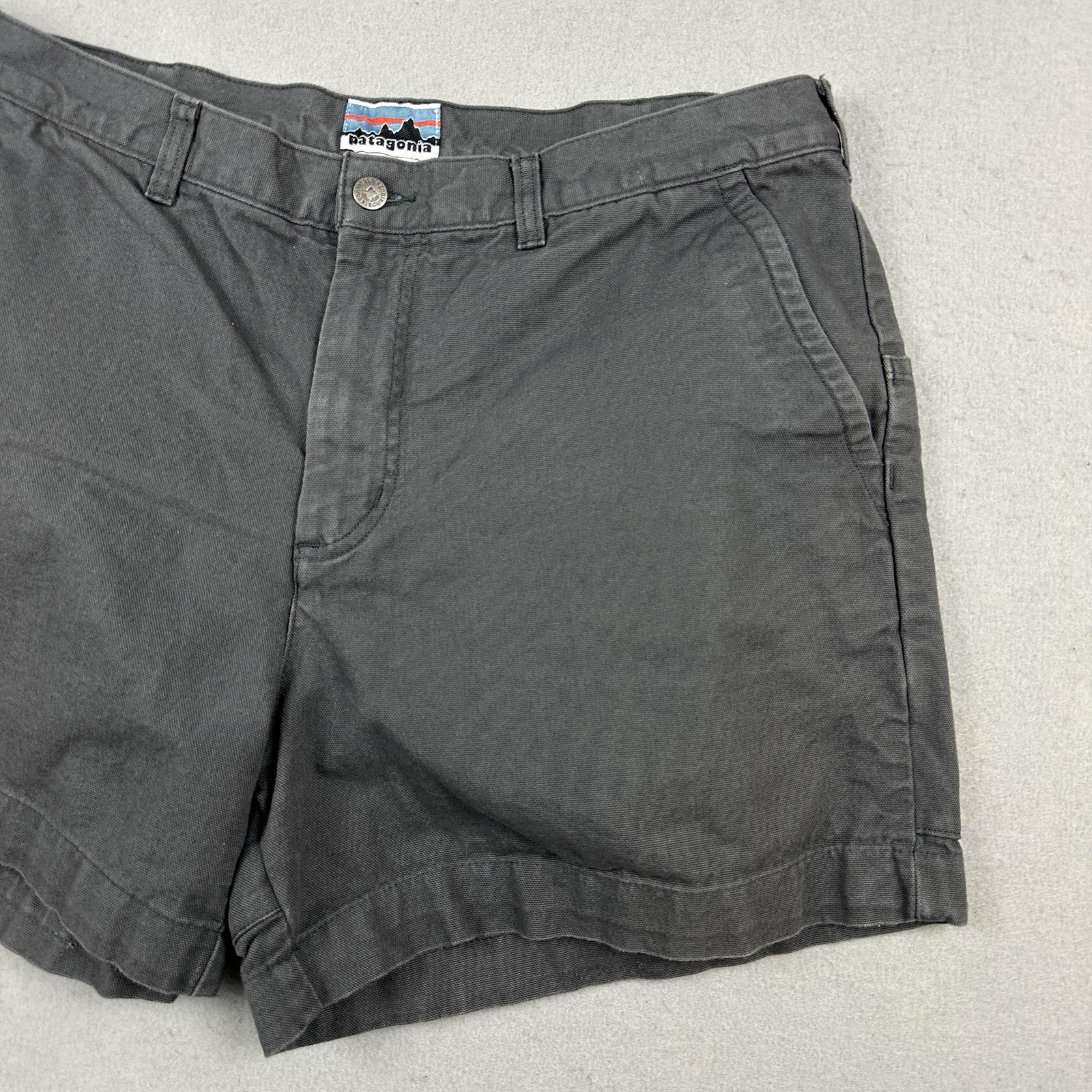Patagonia Stand Up Shorts Men 38 Gray Canvas Organic Cotton Workwear Outdoor thumbnail 3