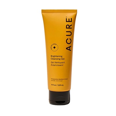 Acure Brightening Cleansing Gel Vegan Gentle Face Cleanser NEW