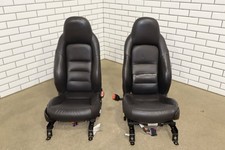 2005 Chevrolet Corvette C6 Leather Sport Seat Set Black 193 2005 Chevrolet Corvette C6 Leather Sport Seat Set Black 193