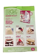 Magic Bullet Dessert Bullet Frozen Dessert Maker As Seen On TV New Open Box