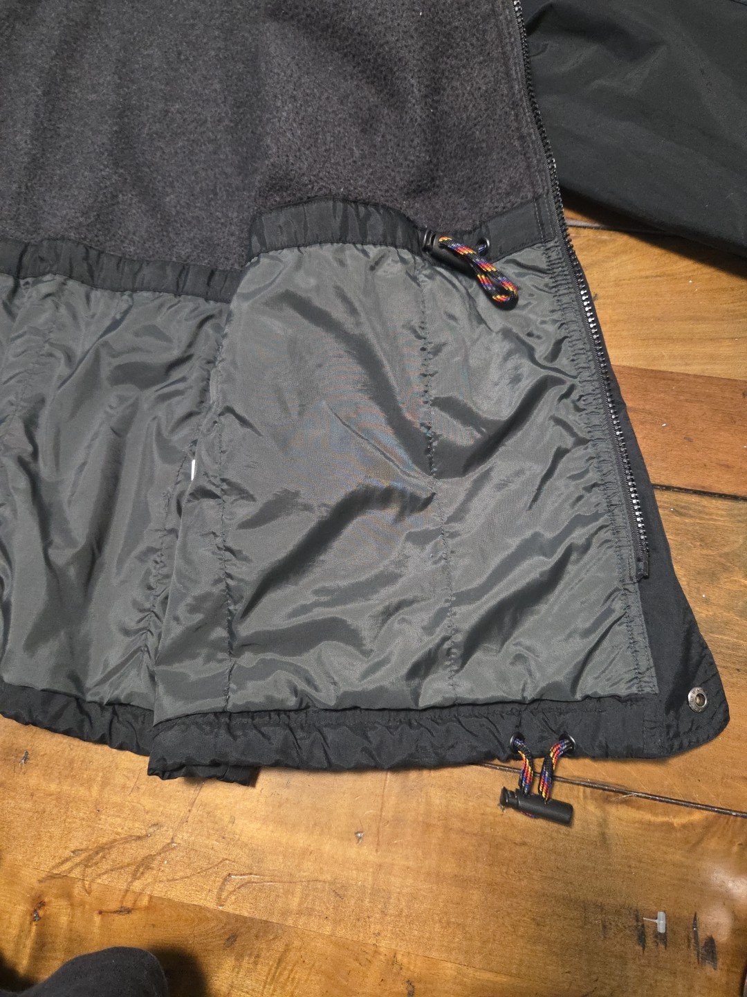 Vintage Pacific Trail Men's Utility Parka Jacket Black Fleece Lined Large image 4