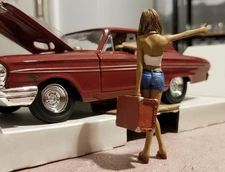 American Diorama 1:24 Hitchhiker Set Poly-Resin Figures Set Of 2 AD-23996G