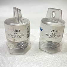  Lot of 2 HOUGEN 76343 5/8" Round Punch