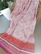 Bassetti Stoff ARONA R1 pink orange SATIN 245x220 f Decke Läufer Vorhang Kissen