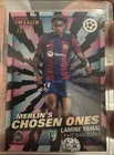 Lamine Yamal Rookie BLACK REFRACTOR 5/10 - RARE ROOKIE Merlin Chosen Ones Barca