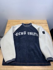 Vintage Ecko Unltd Track Jacket Mens L Blue Casual Fill Zip Y2K 12251